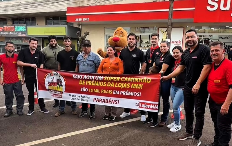 Moradora de Laranjeiras do Sul ganha mais de R$ 15 mil em produtos da Lojas MM